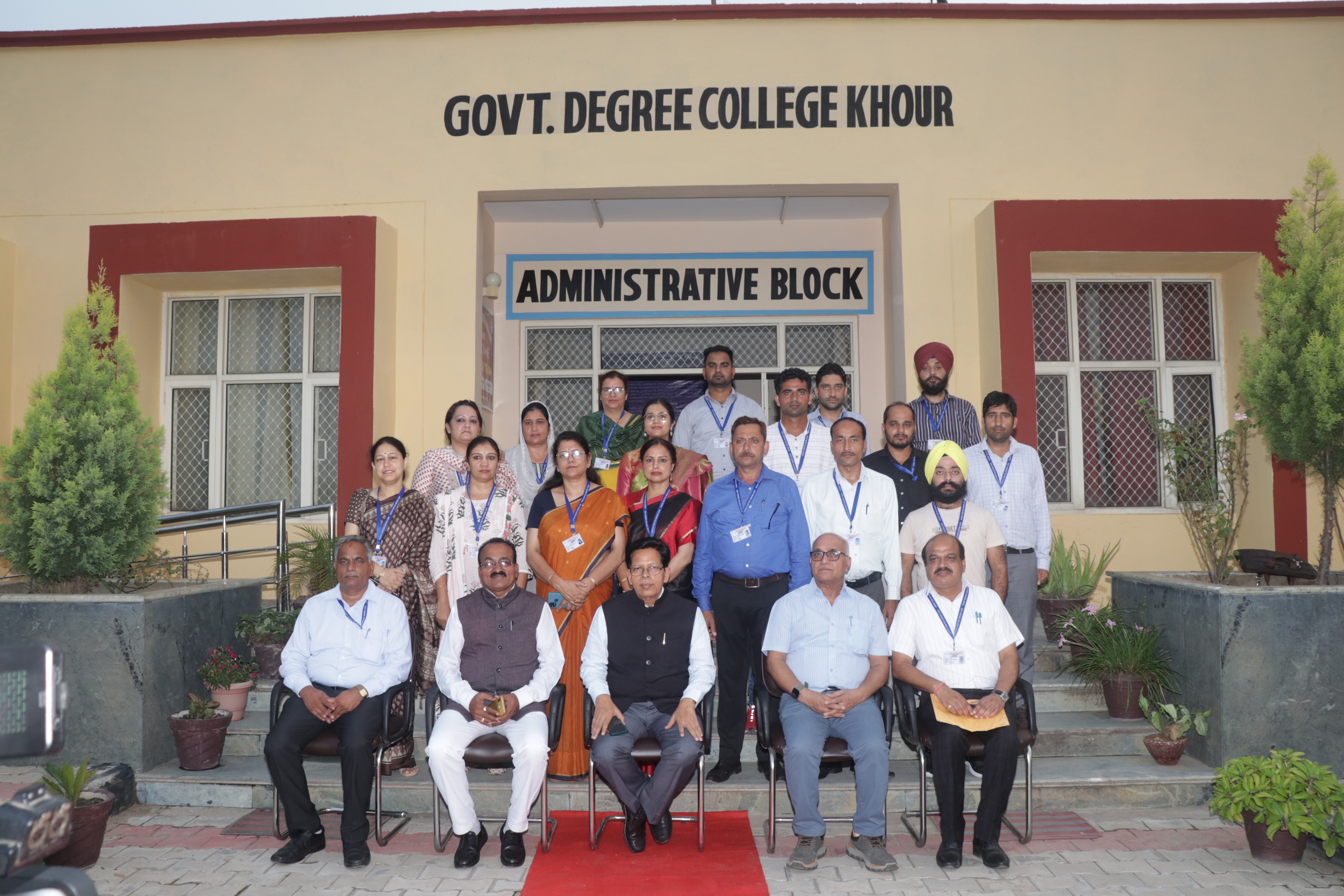 Glimpses of NAAC Peer Team Visit at GDC KHOUR